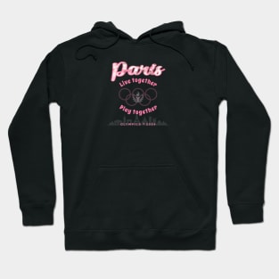 Paris Live Together Play Together Hoodie